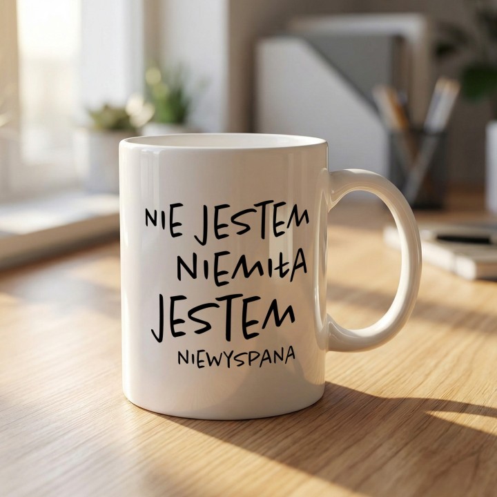 Kubek Nie Jestem Niemiła Jestem Niewyspana - Ironia na Rano