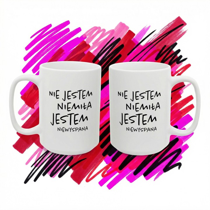 Kubek Nie Jestem Niemiła Jestem Niewyspana - Ironia na Rano