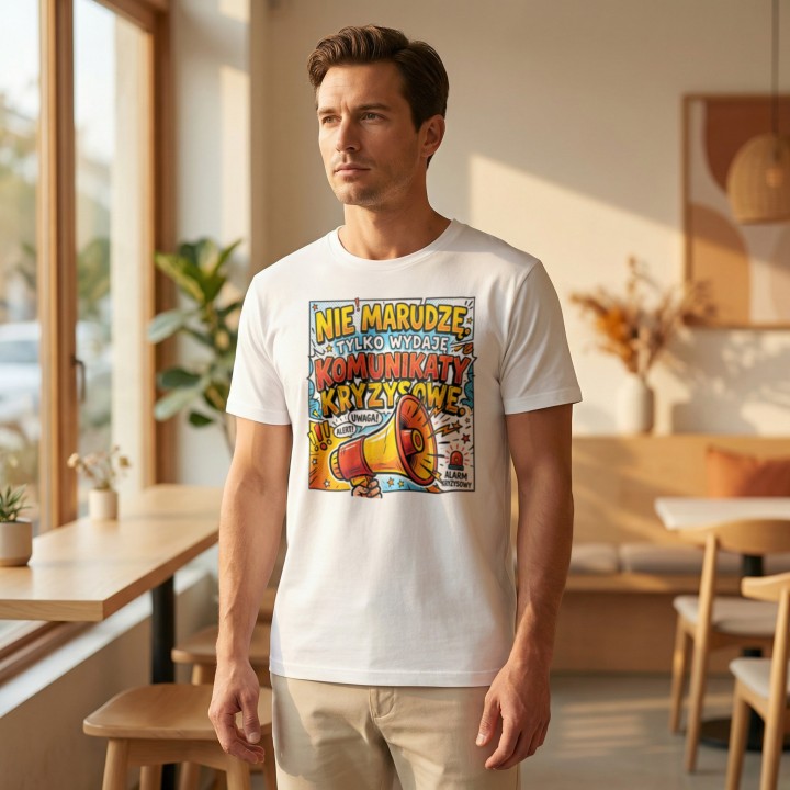 Koszulka Nie Marudzę Tylko Wydaję Komunikaty Kryzysowe