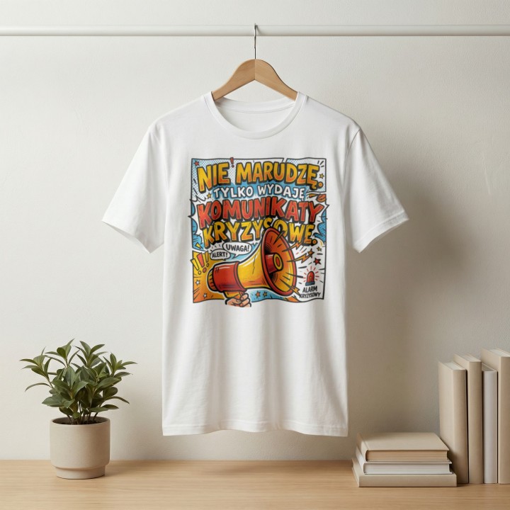 Koszulka Nie Marudzę Tylko Wydaję Komunikaty Kryzysowe