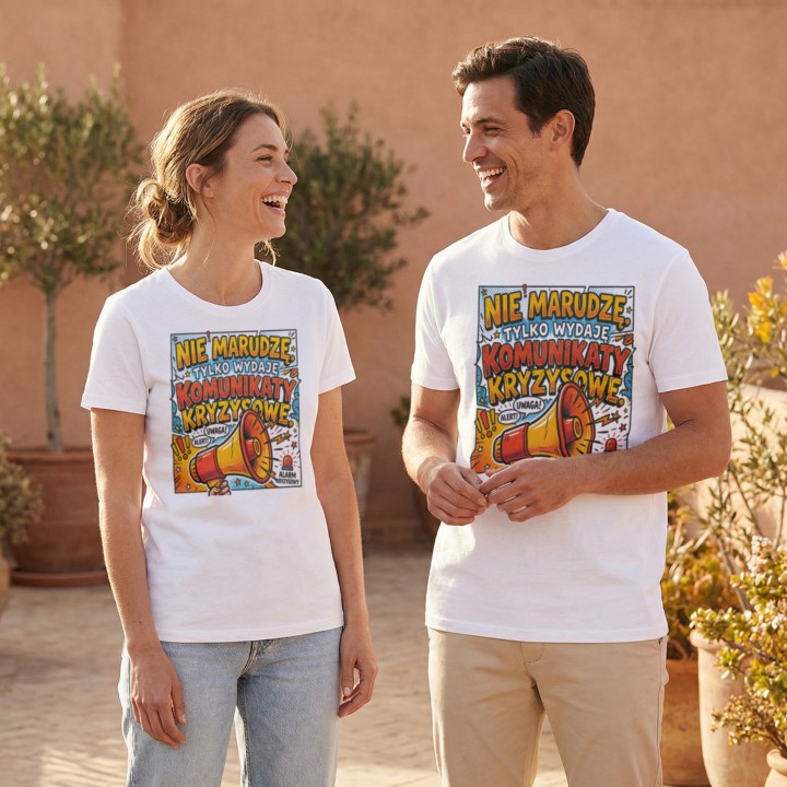 Koszulka Nie Marudzę Tylko Wydaję Komunikaty Kryzysowe