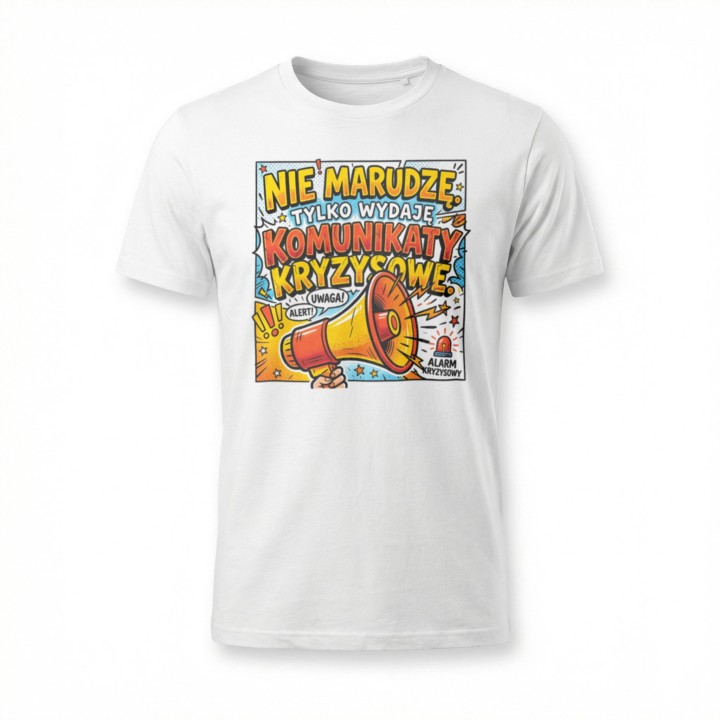 Koszulka Nie Marudzę Tylko Wydaję Komunikaty Kryzysowe