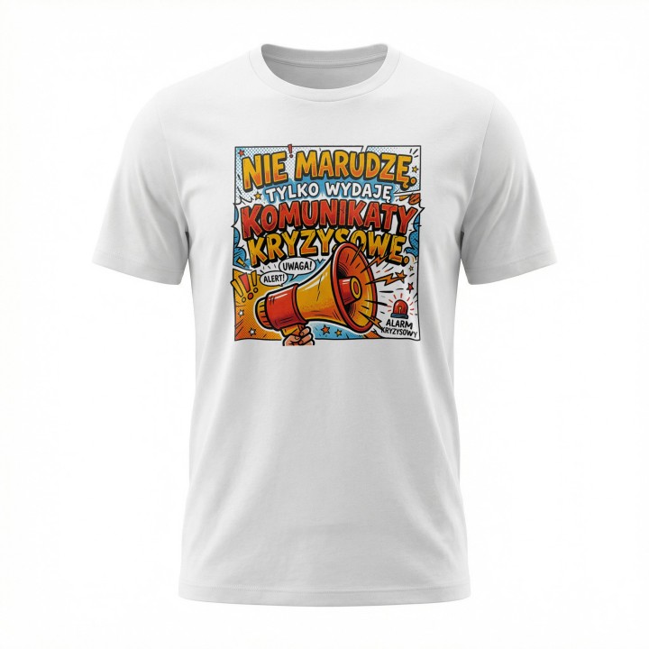 Koszulka Nie Marudzę Tylko Wydaję Komunikaty Kryzysowe