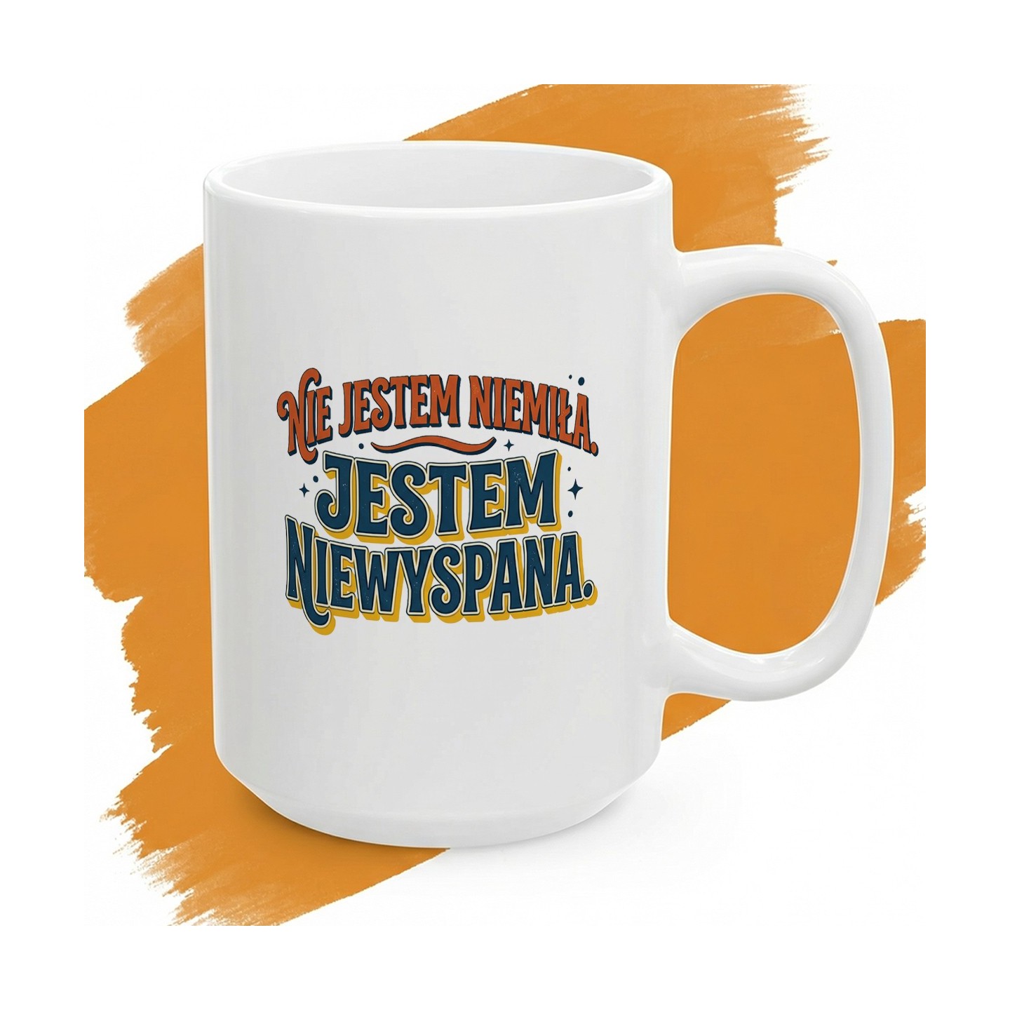 Kubek Retro Nie Jestem Niemiła Jestem Niewyspana