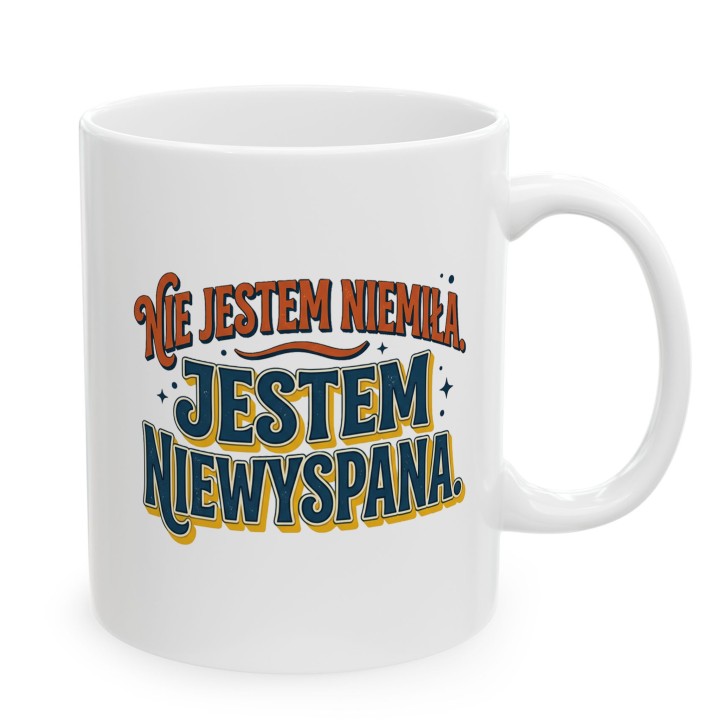 Kubek Retro Nie Jestem Niemiła Jestem Niewyspana