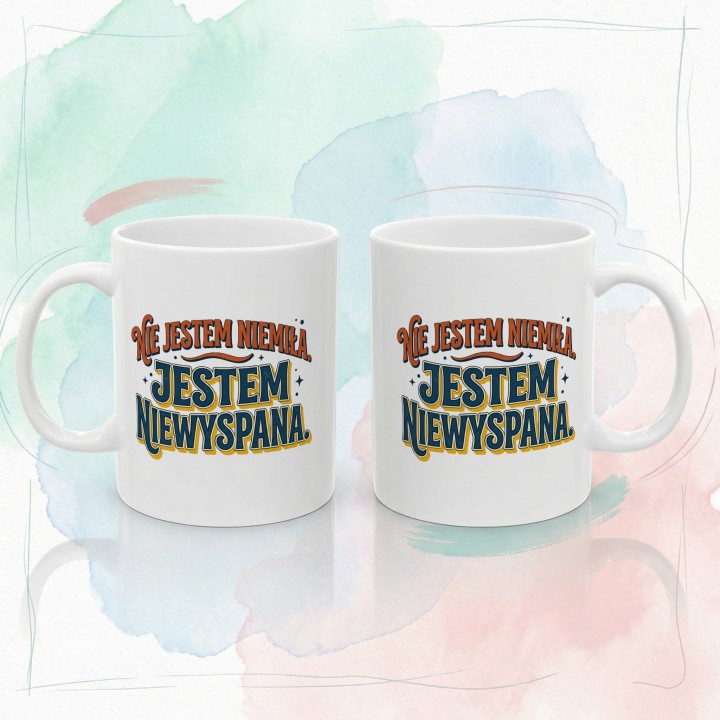 Kubek Retro Nie Jestem Niemiła Jestem Niewyspana