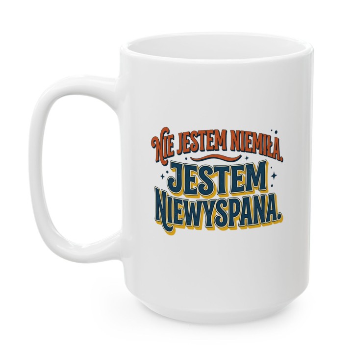 Kubek Retro Nie Jestem Niemiła Jestem Niewyspana