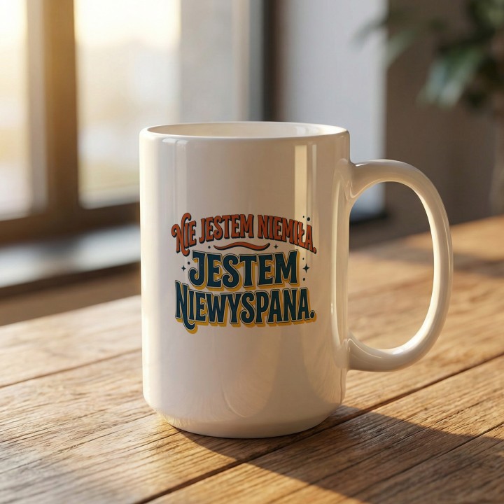 Kubek Retro Nie Jestem Niemiła Jestem Niewyspana