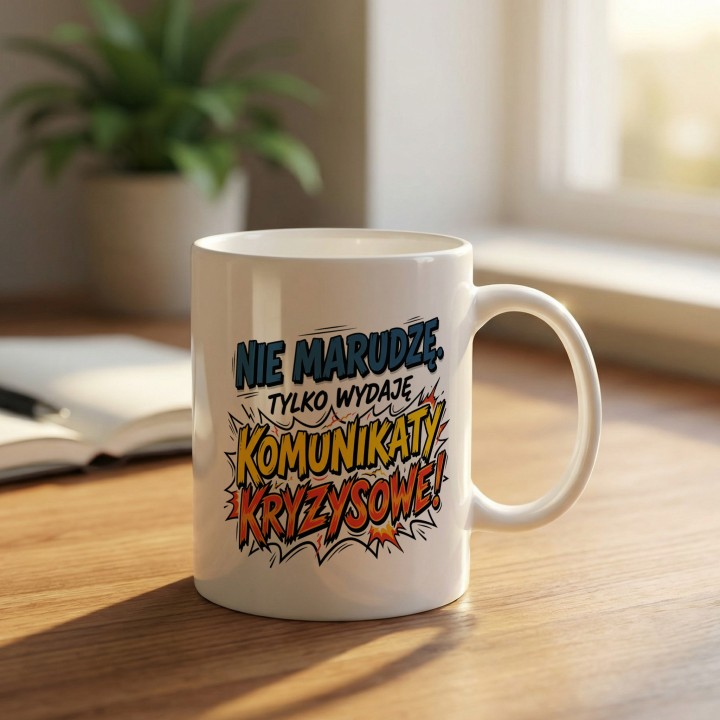 Kubek Nie Marudzę Tylko Wydaję Komunikaty Kryzysowe