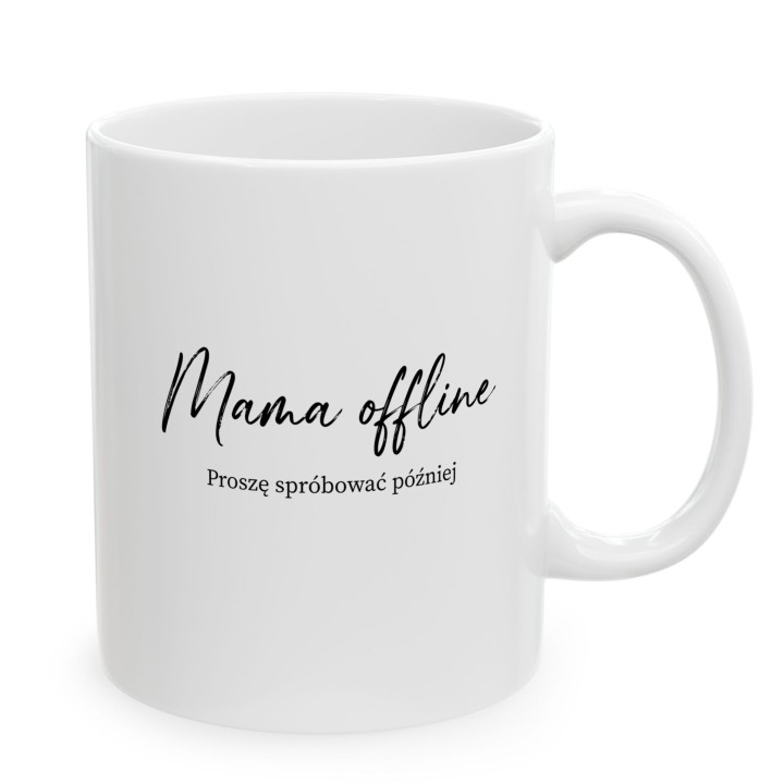 Kubek Mama offline - Proszę spróbować później | Prezent dla mamy