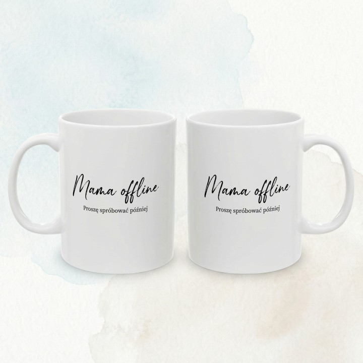 Kubek Mama offline - Proszę spróbować później | Prezent dla mamy