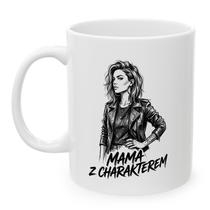 Kubek Mama z charakterem – prezent dla nowoczesnej, silnej mamy