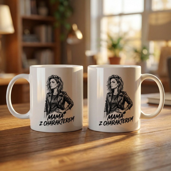 Kubek Mama z charakterem – prezent dla nowoczesnej, silnej mamy
