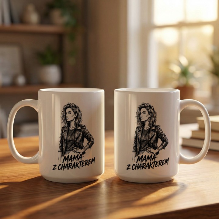 Kubek Mama z charakterem – prezent dla nowoczesnej, silnej mamy