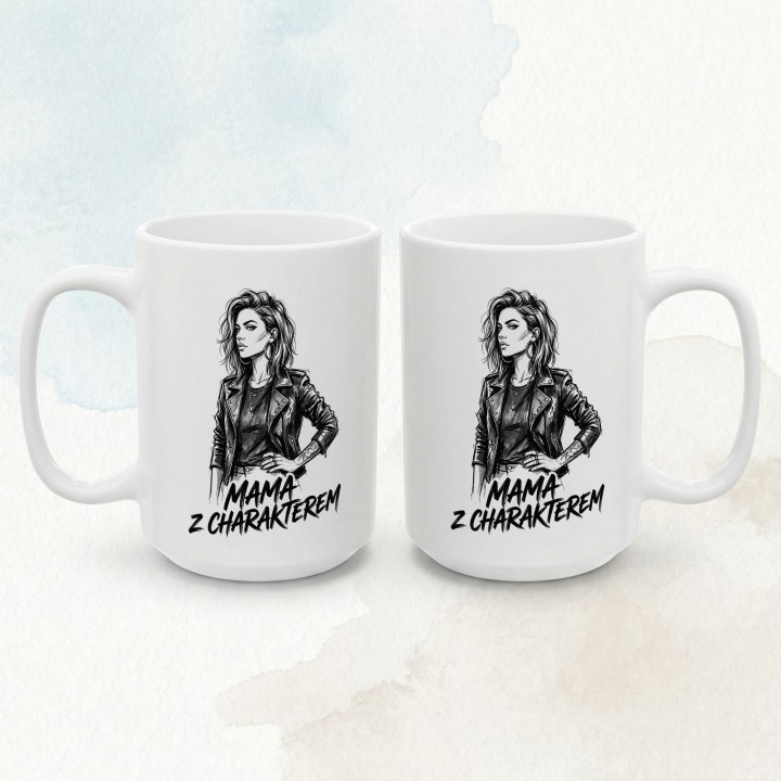 Kubek Mama z charakterem – prezent dla nowoczesnej, silnej mamy