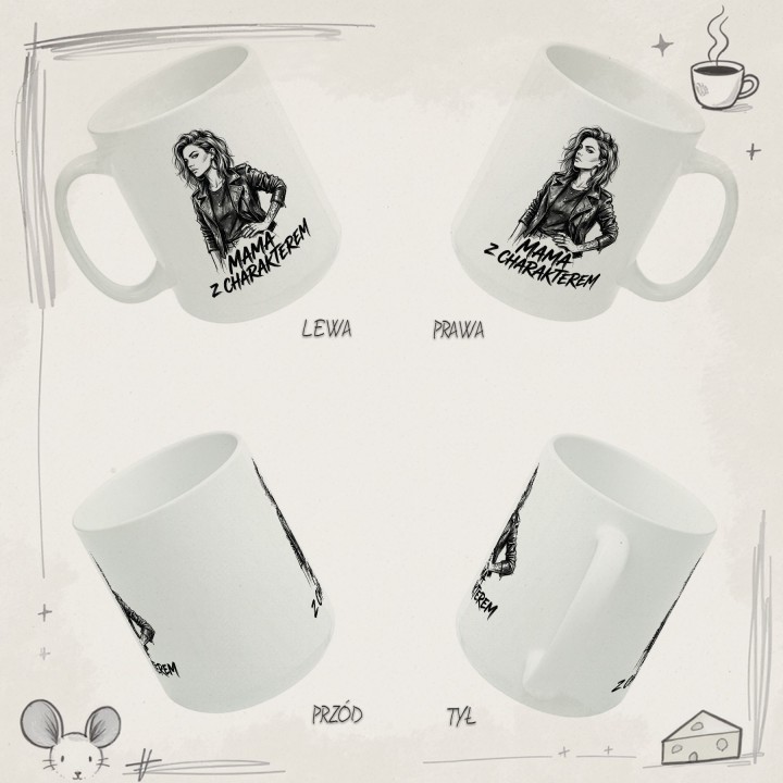 Kubek Mama z charakterem – prezent dla nowoczesnej, silnej mamy