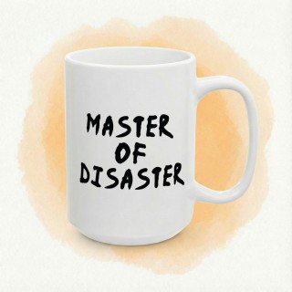 Kubek Master of Disaster – kubek z napisem dla mistrza chaosu