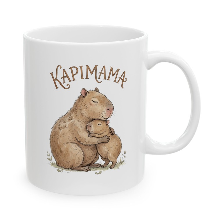 Kubek z kapibarami - Prezent dla Mamy Czułość