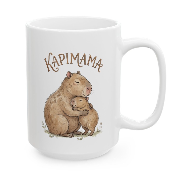 Kubek z kapibarami - Prezent dla Mamy Czułość