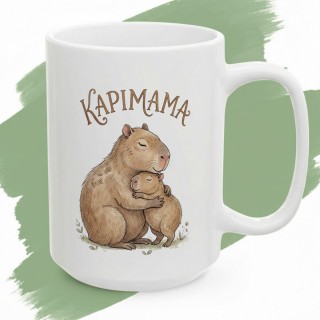 Kubek z kapibarami - Prezent dla Mamy Czułość