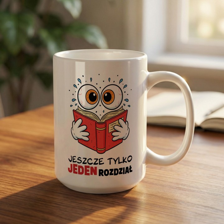 Kubek dla mola książkowego Jeszcze tylko jeden rozdział Śmieszny prezent