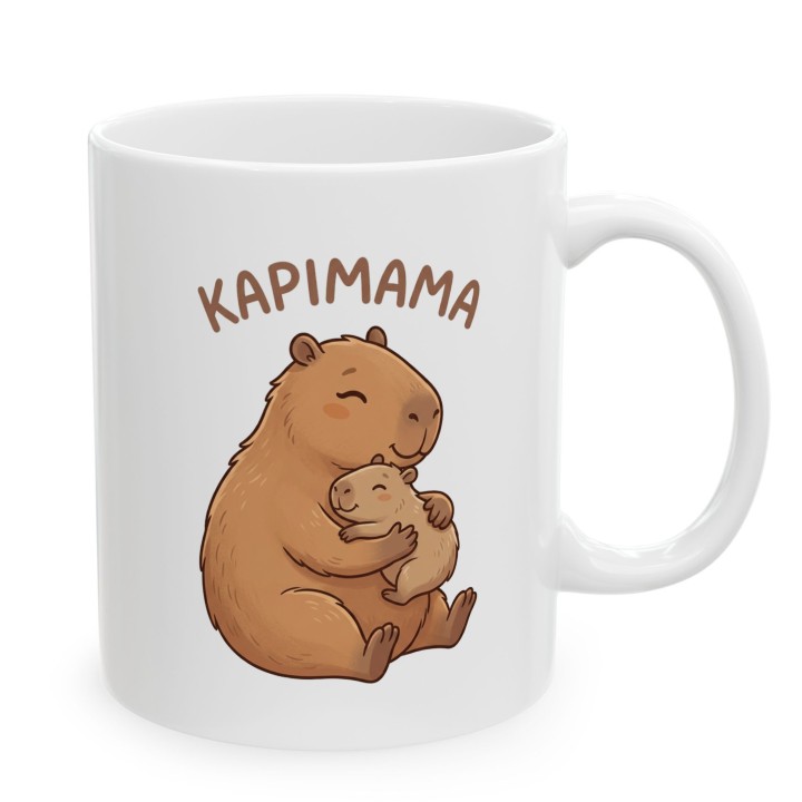 Kubek Kapimama – Śmieszny Prezent dla Mamy Kapibara Chill