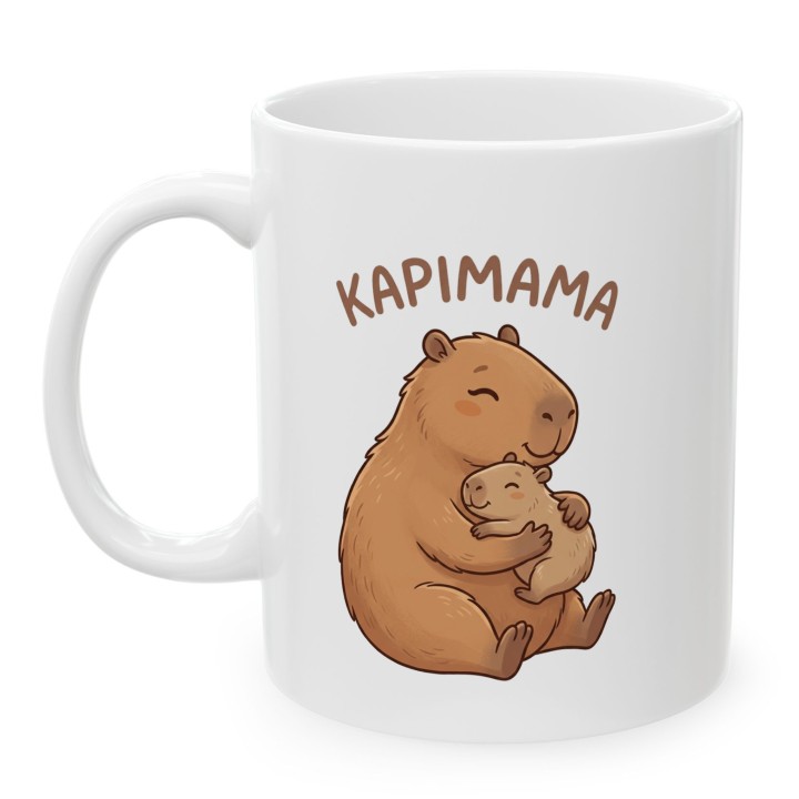 Kubek Kapimama – Śmieszny Prezent dla Mamy Kapibara Chill