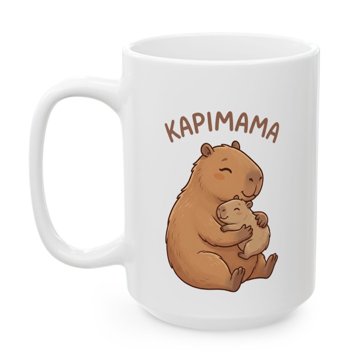 Kubek Kapimama – Śmieszny Prezent dla Mamy Kapibara Chill