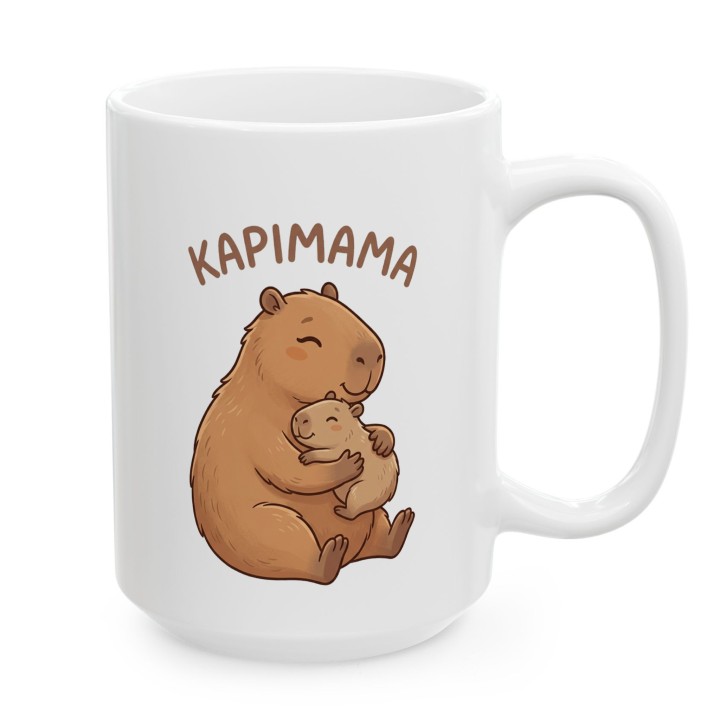 Kubek Kapimama – Śmieszny Prezent dla Mamy Kapibara Chill