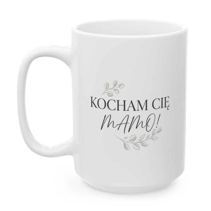 Kubek dla mamy Kocham Cię Mamo Minimalistyczny Prezent
