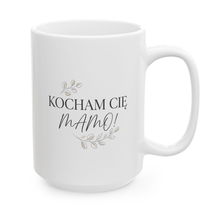 Kubek dla mamy Kocham Cię Mamo Minimalistyczny Prezent