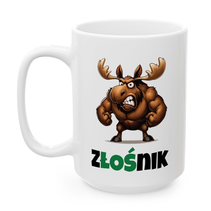 Kubek Złośnik Muskularny Łoś Prezent dla Choleryka