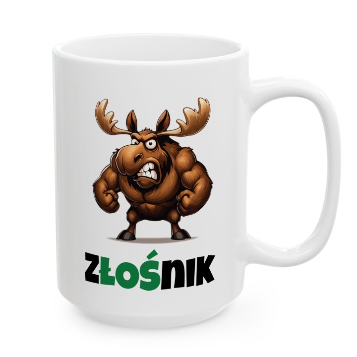 Kubek Złośnik Muskularny Łoś Prezent dla Choleryka