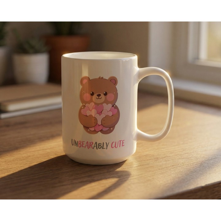 Kubek „Plant Girl” z monsterą – minimalistyczny kubek z napisem dla miłośniczki roślin