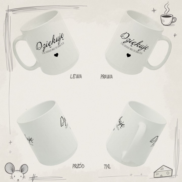 Kubek dla mamy Okno Życia Śmieszny prezent z czarnym humorem