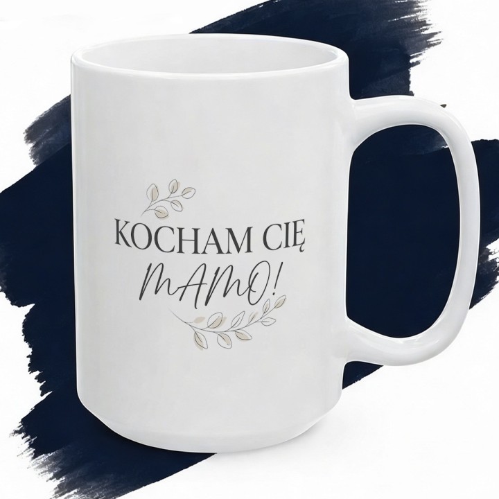 Kubek ceramiczny Kocham Cię Mamo – Minimalizm