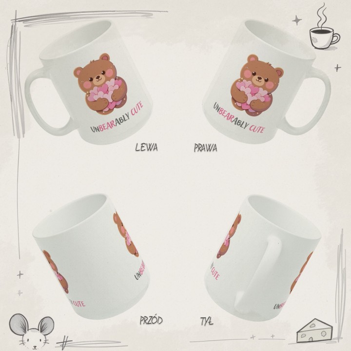 Kubek „Plant Girl” z monsterą – minimalistyczny kubek z napisem dla miłośniczki roślin