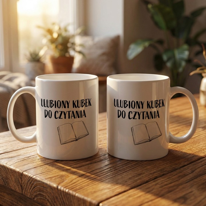 Kubek dla czytelnika Ulubiony Kubek Do Czytania Prezent mól książkowy