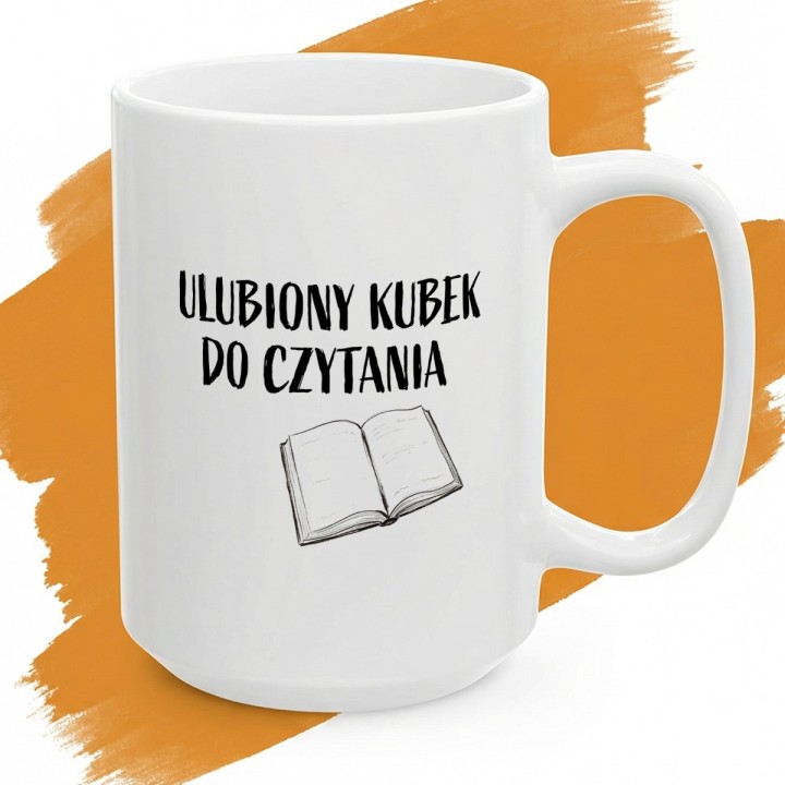 Kubek dla czytelnika Ulubiony Kubek Do Czytania Prezent mól książkowy