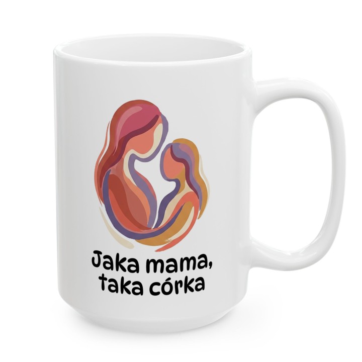 Kubek Jaka mama, taka córka – prezent dla mamy i córki z grafiką
