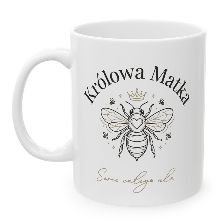 Kubek Królowa Matka Serce Ula – Prezent doceniający dla mamy