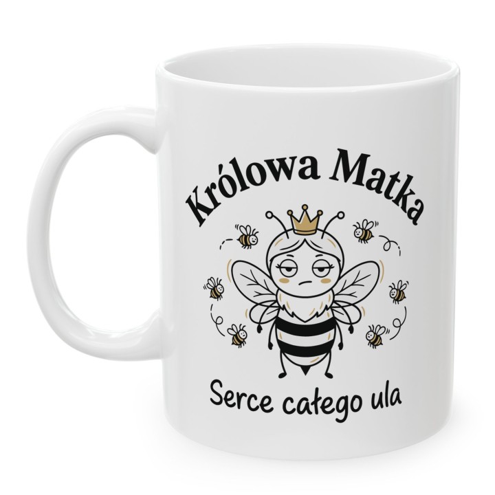Kubek Królowa Matka Serce Ula – Idealny prezent dla mamy od dzieci męża