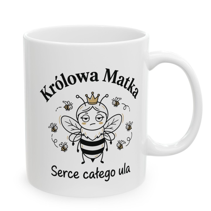 Kubek Królowa Matka Serce Ula – Idealny prezent dla mamy od dzieci męża