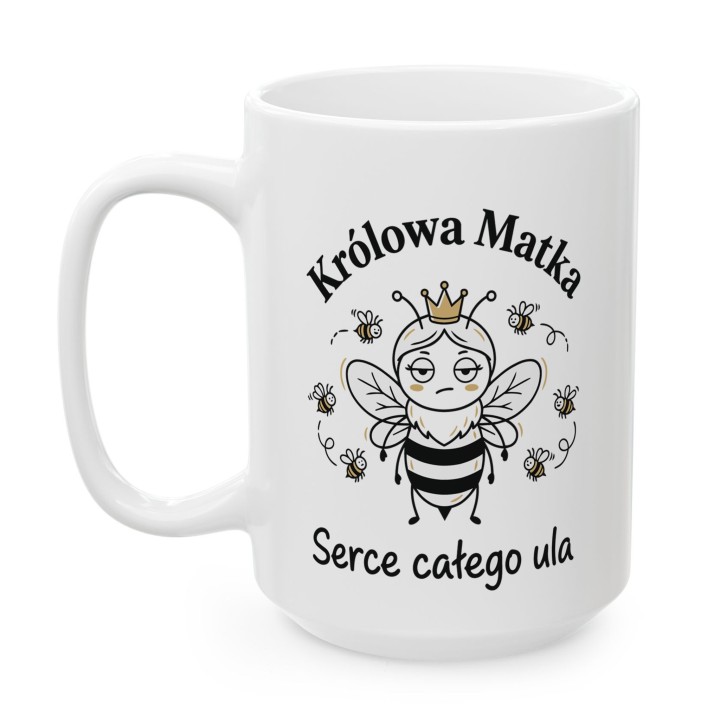 Kubek Królowa Matka Serce Ula – Idealny prezent dla mamy od dzieci męża