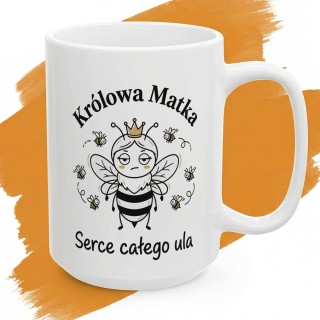 Kubek Królowa Matka Serce Ula – Idealny prezent dla mamy od dzieci męża
