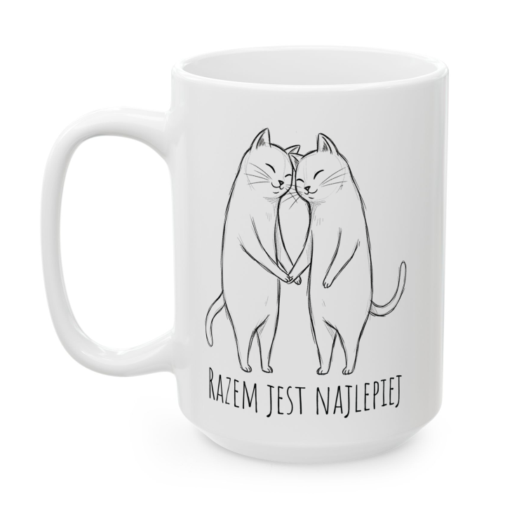 Kubek „RAZEM JEST NAJLEPIEJ” – myszki w duecie
