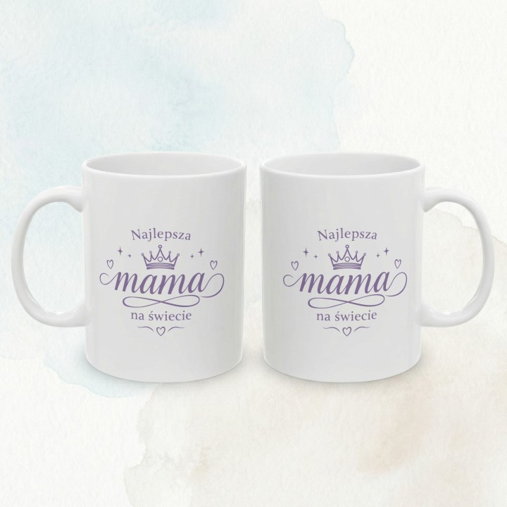 Kubek dla mamy Najlepsza mama na świecie | Prezent na Dzień Matki