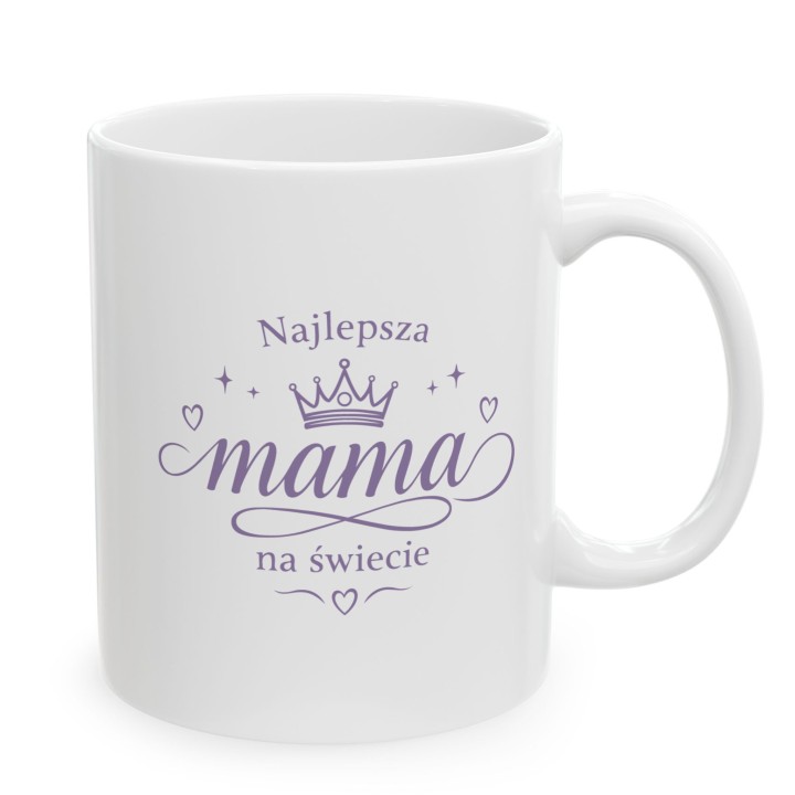 Kubek dla mamy Najlepsza mama na świecie | Prezent na Dzień Matki