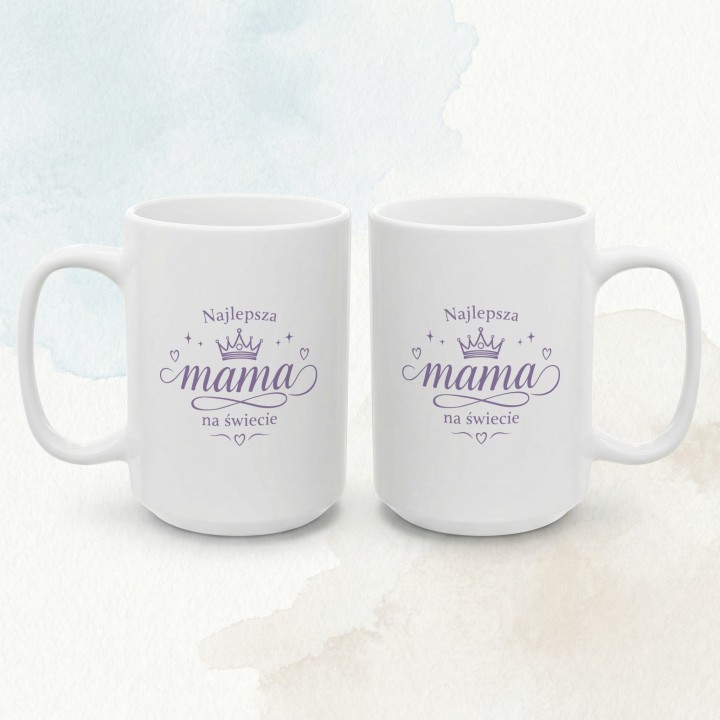 Kubek dla mamy Najlepsza mama na świecie | Prezent na Dzień Matki