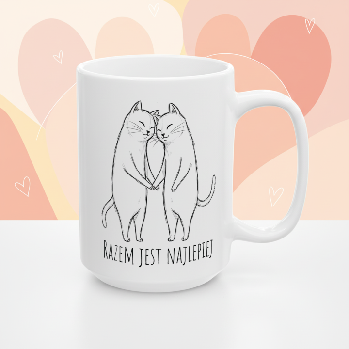 Kubek „RAZEM JEST NAJLEPIEJ” – myszki w duecie